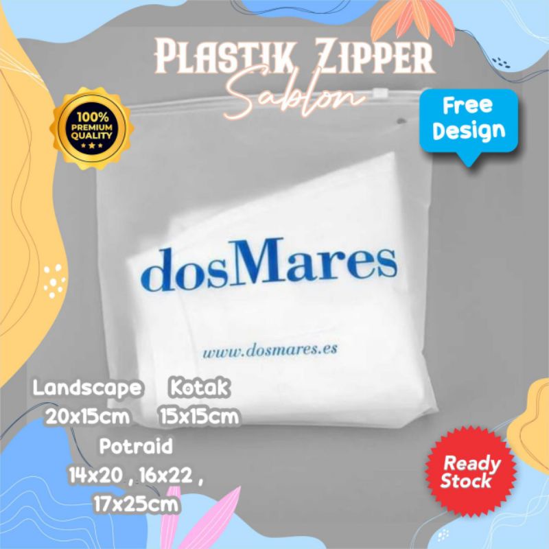 Jual Gratis Desain Custom Tas Plastik Zipper Sablon Cocok Untuk Tas Plastik Skincaretas Plastik 5565