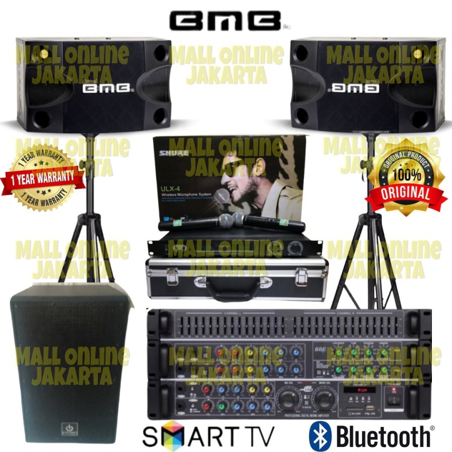 Jual Paket Karaoke Bmb 8 Inch Subwoofer Aktif 12 Inch Sound System