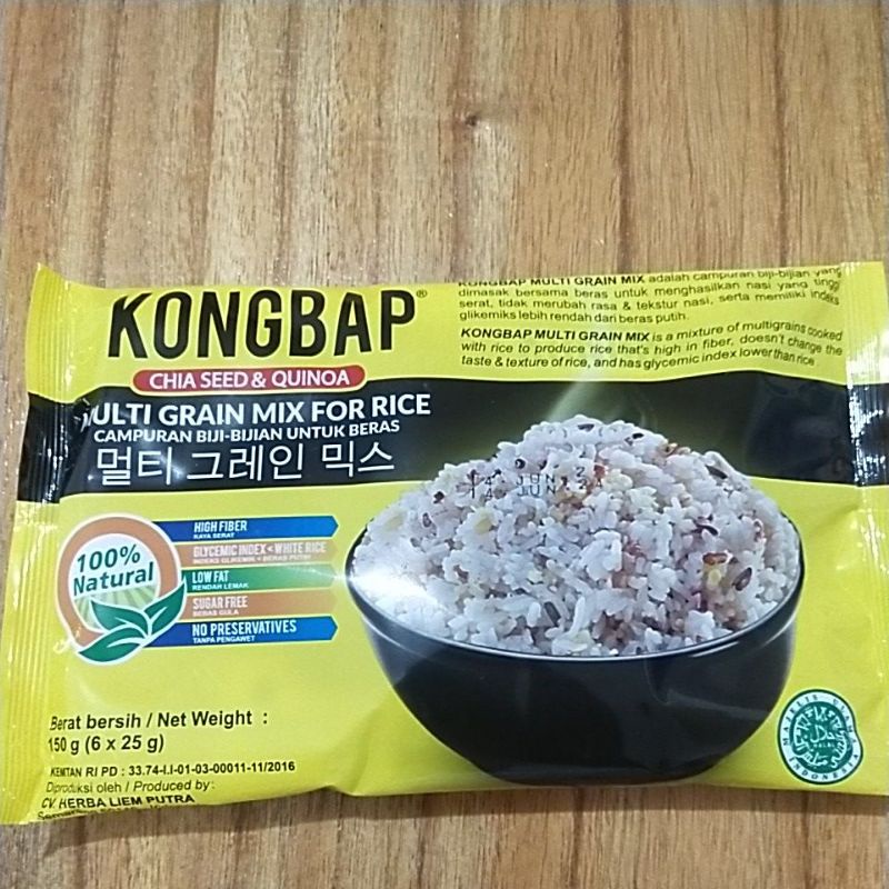 Jual KONGBAP Multigrain Mix For Rice campuran biji bijian untuk beras ...