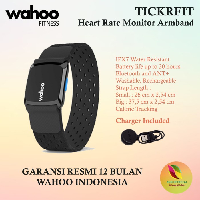 Jual Wahoo TICKRFIT TICKR FIT Heart Rate Monitor Armband ANT+ Bluetooth