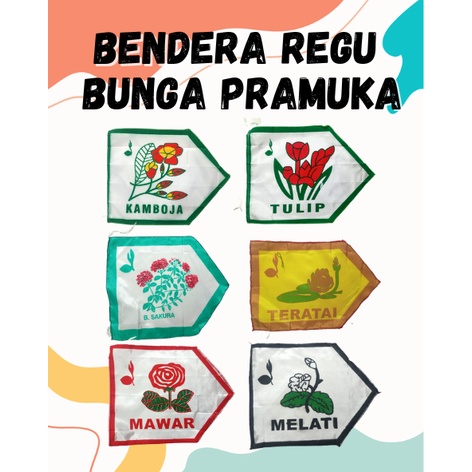 Jual BENDERA REGU PRAMUKA PEREMPUAN / BENDERA REGU BUNGA | Shopee Indonesia