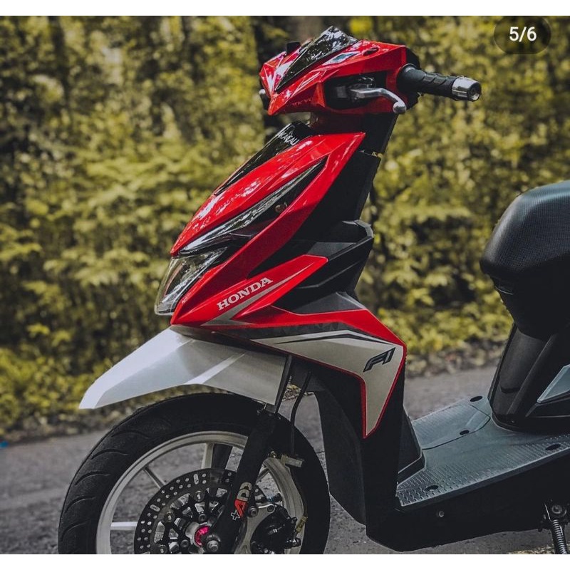 Jual Striping sticker lis standar ori honda beat tahun 2016 2017 warna