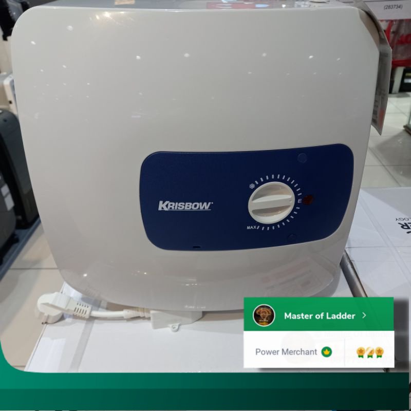 Jual Krisbow electric water heater pemanas air listrik 15 liter 350