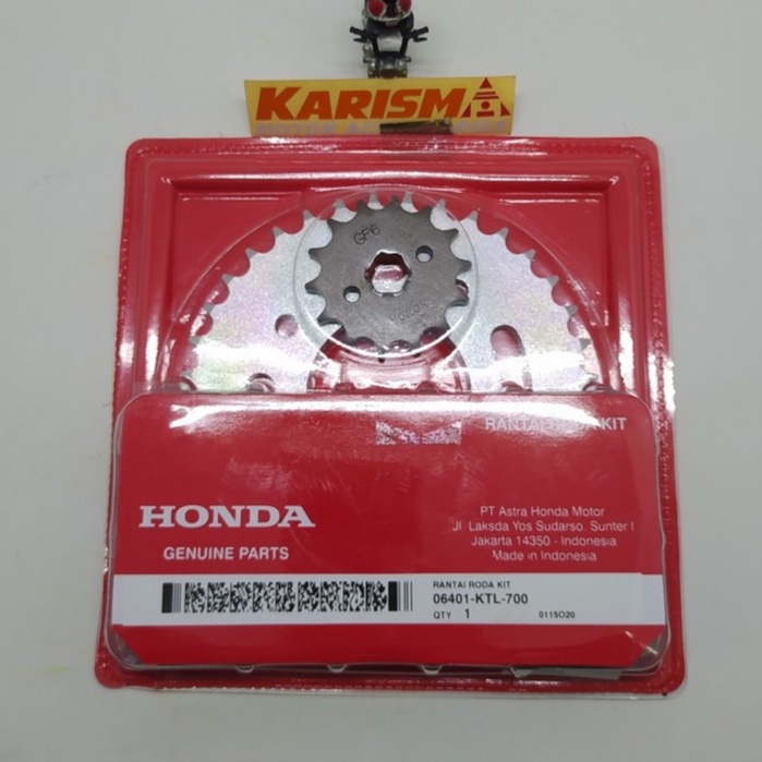 Jual Gir Set Gear Set Gir Depan Gir Belakang Rantai L Honda Supra Fit New Revo