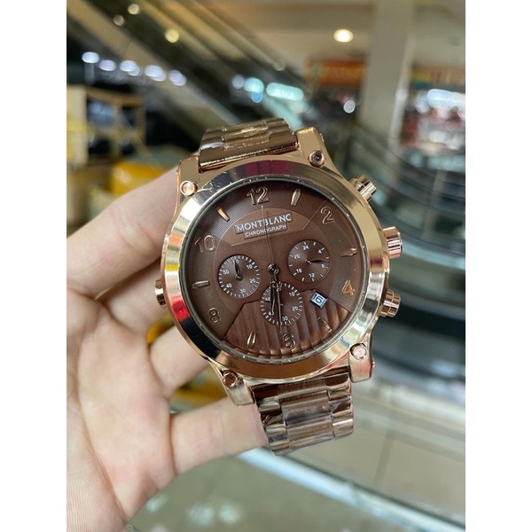 (✅NEW) JAM TANGAN PRIA/COWOK MONTBLANC CRONOGRAF+DATE ON QUARTS DIAL 4,8CM  #Jamtanganpria #Jamtangancowok