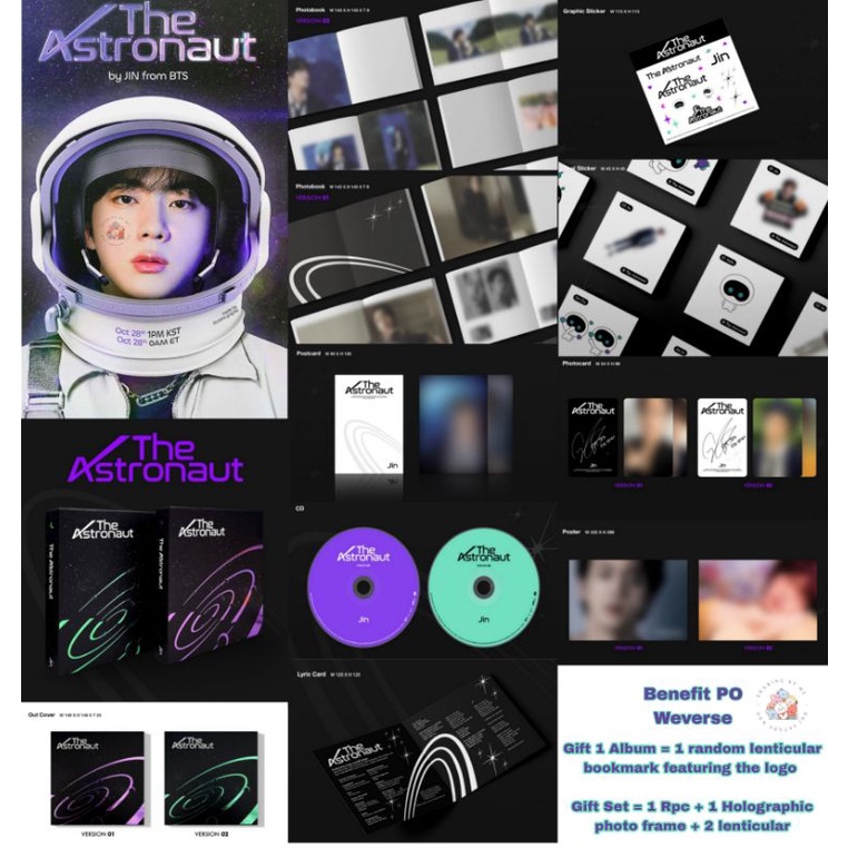 Jual Open Pre-0rder Album The Astronaut By Seokjin BTS | Shopee Indonesia