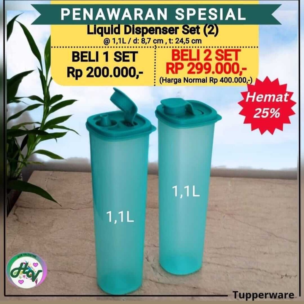 Jual Tupperware Liquid Dispenser Cooking Oil 2pcs Ungu botol serbaguna ...
