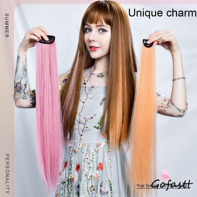 Jual Wig Rambut Warna-warni Wig Rambut Wanita Rambut Panjang G | Shopee ...