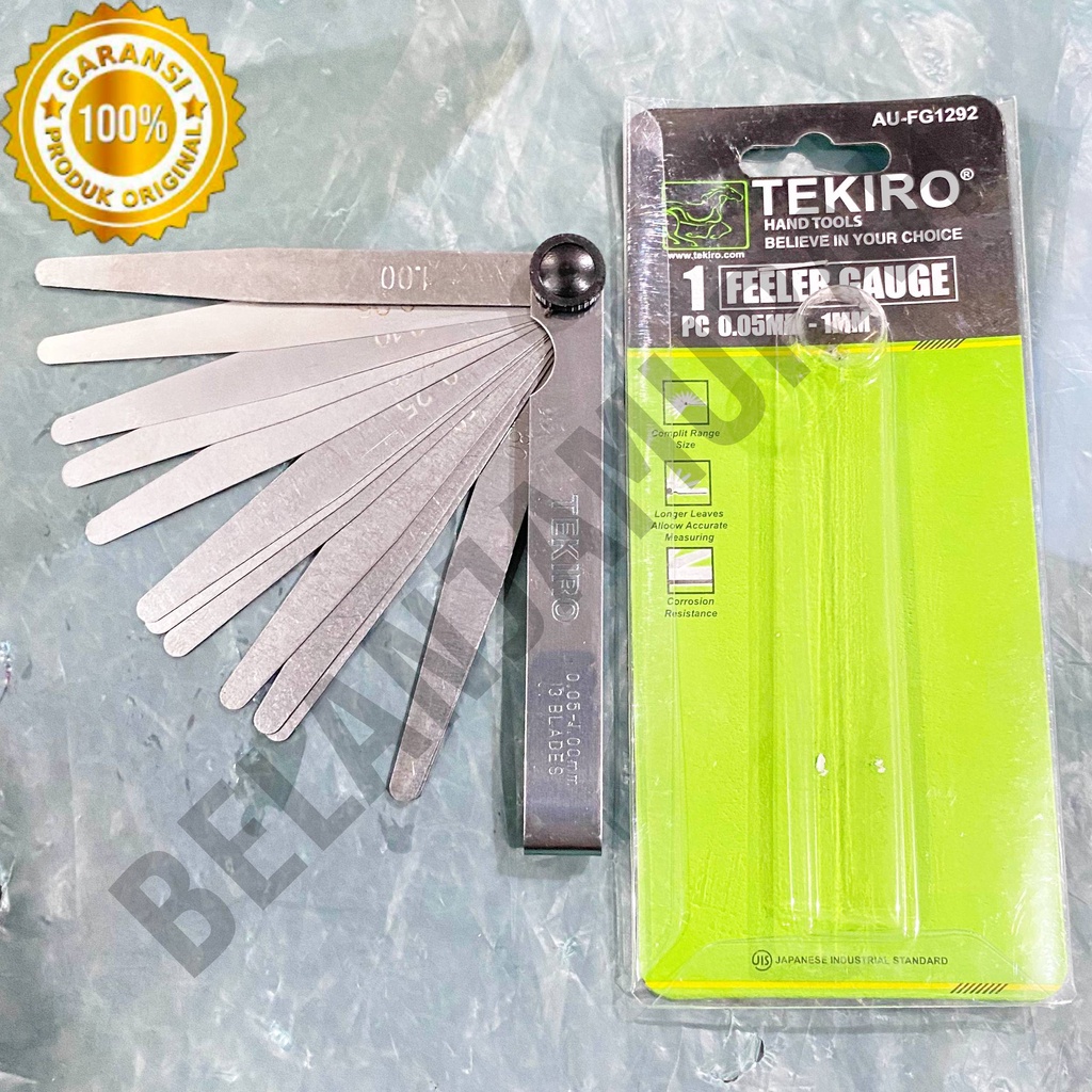 Jual Feeler Gauge / Puler / Puller 13 Blades 0.05mm - 1mm Alat Ukur ...