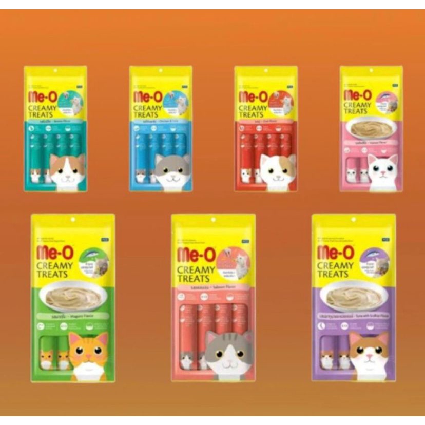 Jual Meo Creamy Me O Creamy Treats Snack Kucing Me O Berbagai Varian Rasa Shopee Indonesia