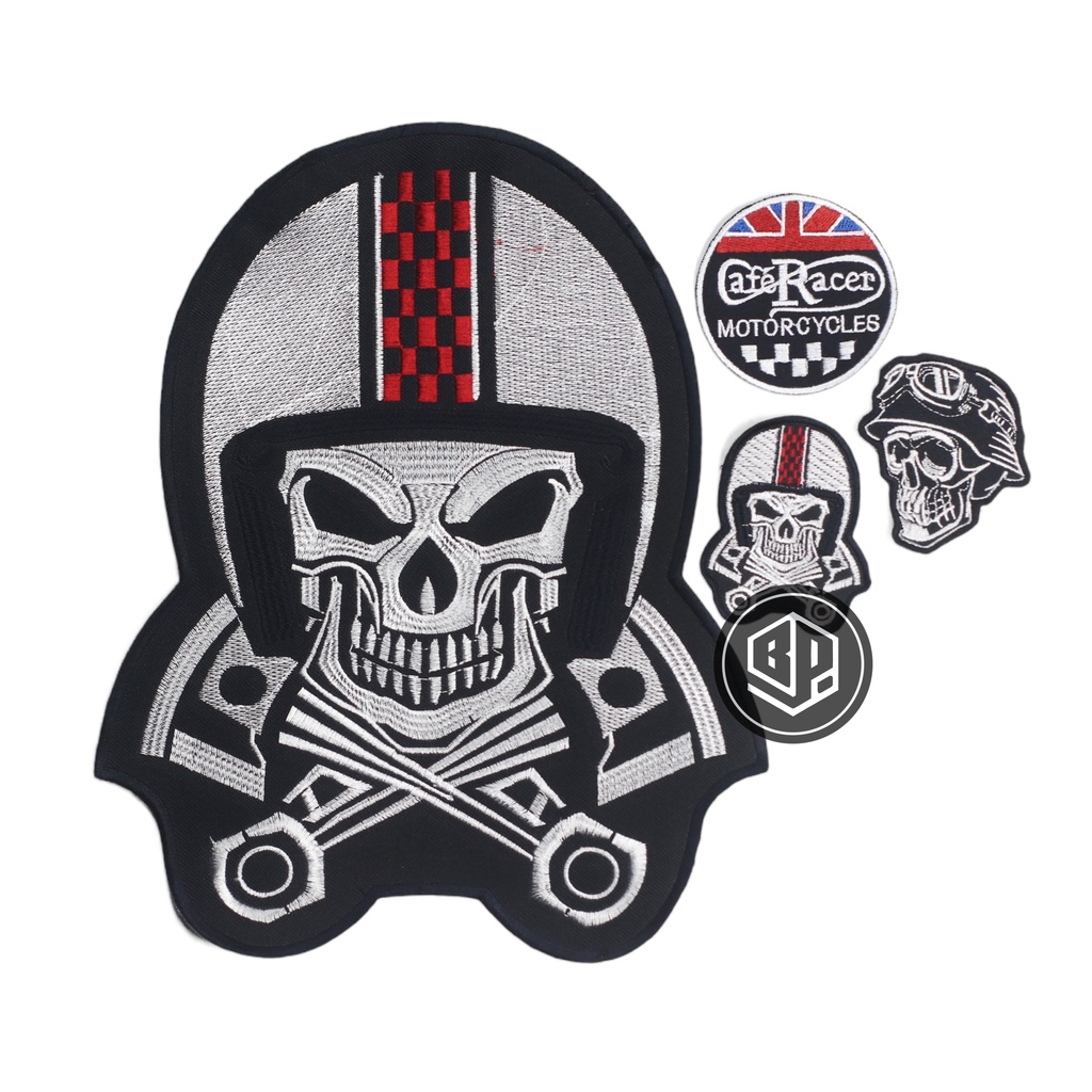 Jual Produk Backpatch Bordir Jahit Satu Set/Patch Punggung Cafe Racer ...