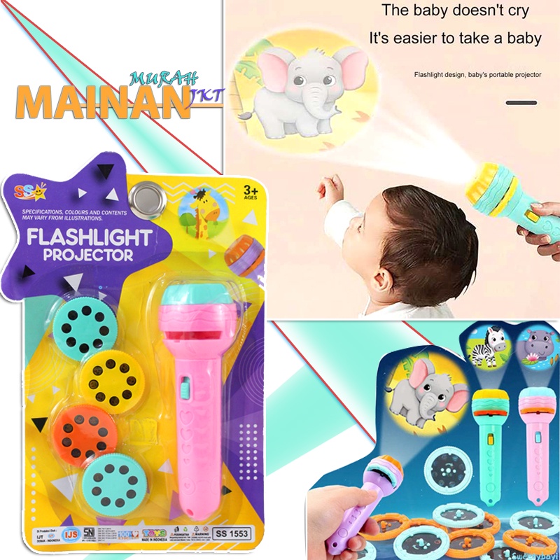 Jual FIGUREANS MAINAN ANAK MURAH SS1553 FLASHLIGHT MIKA ISI 4 PROJECTOR ...