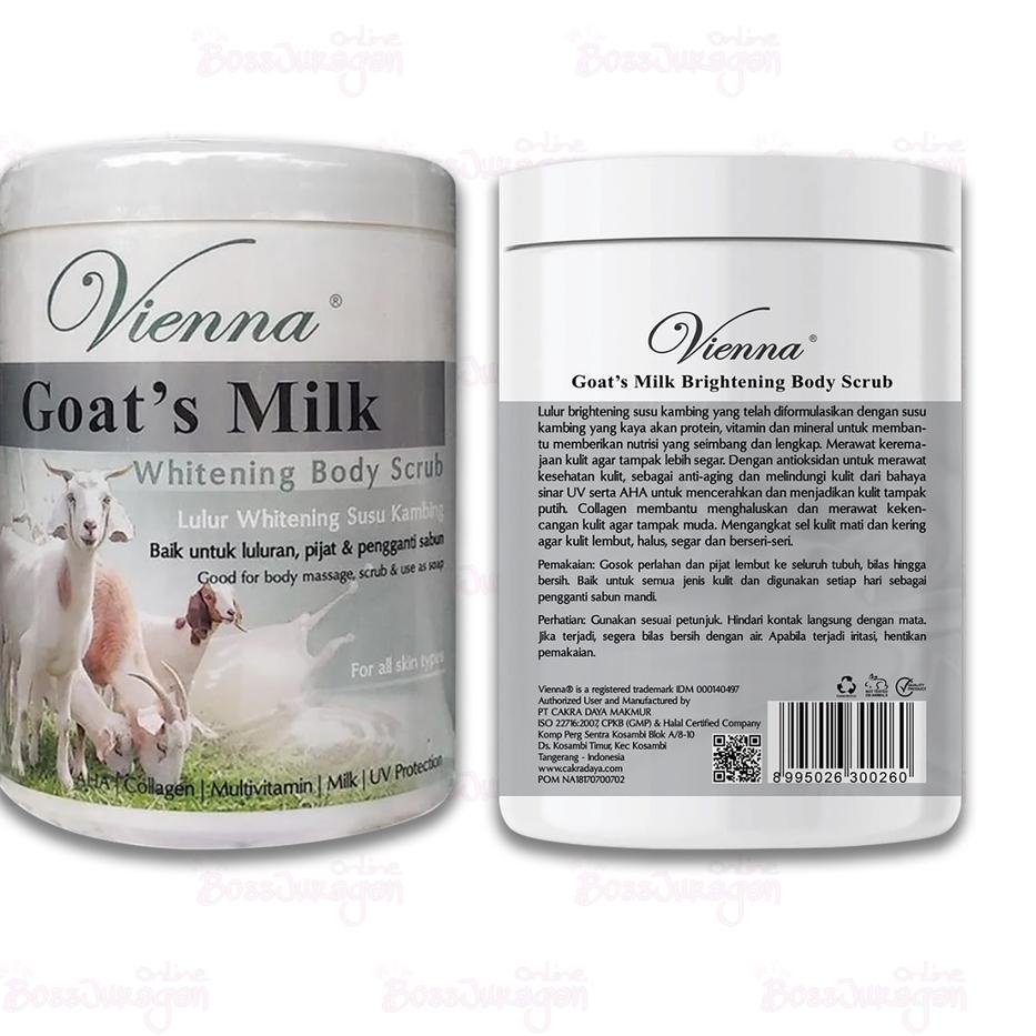 Jual Penawaran khusus--(BOSS) (1kg) VIENNA BODY SCRUB GOAT'S MILK - 1KG ...