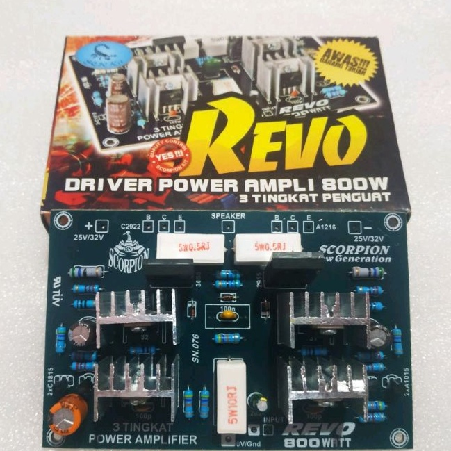Jual Kit driver power amplifier 3 tingkat Revo 800 watt | Shopee Indonesia