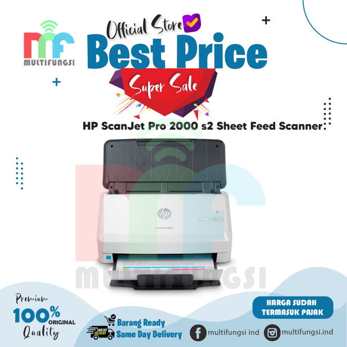 Jual Scanner Hp Scanjet Pro 2000 S2 Sheet Feed Scanner | Shopee Indonesia