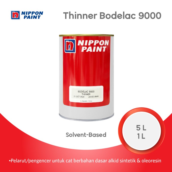 Jual Thinner Thinner Bodelac 9000 1L/5L Pelarut Thinner Alkyd Nippon