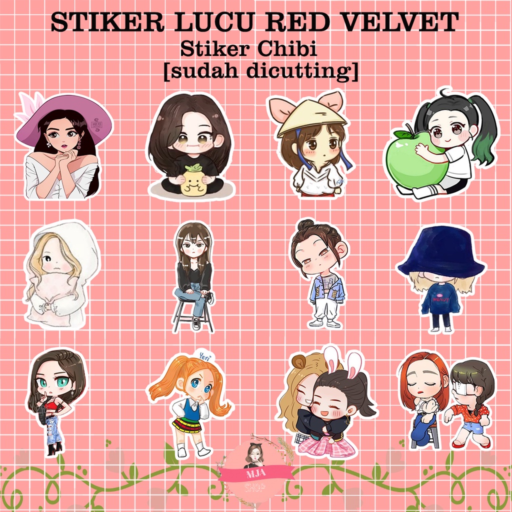 Jual MINI STIKER RED VELVET | STIKER RED VELVET | STIKER KPOP RED ...