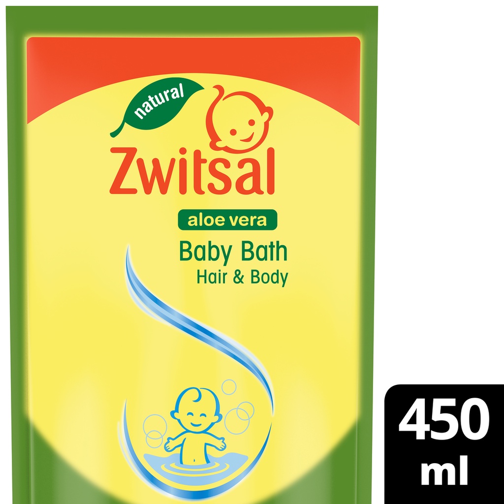 Jual Zwitsal Baby Bath Hair And Body Aloe Vera 2 In 1 Refill Pouch 450mL Shopee Indonesia