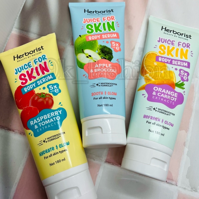 Jual Herborist Juicy For Skin Body Serum Exfoliating Gel Scrub 150ml