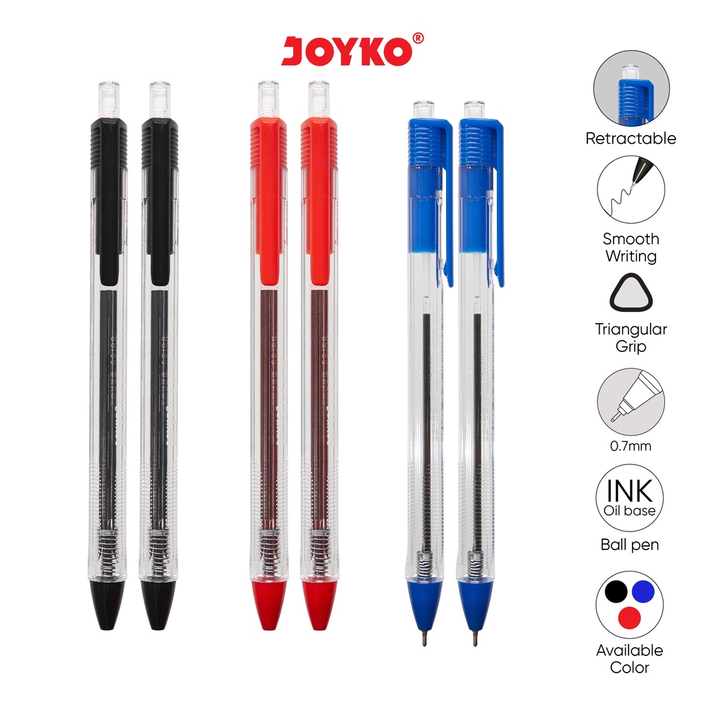 Jual Ball Pen Pulpen Pena Joyko Bp Vokus Trans Mm Shopee