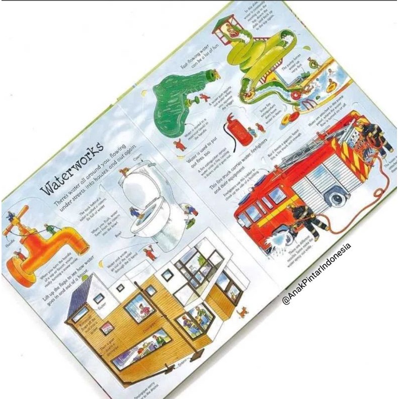 Jual AN USBORNE FLAP BOOK SEE INSIDE HOW THINGS WORK | Shopee Indonesia