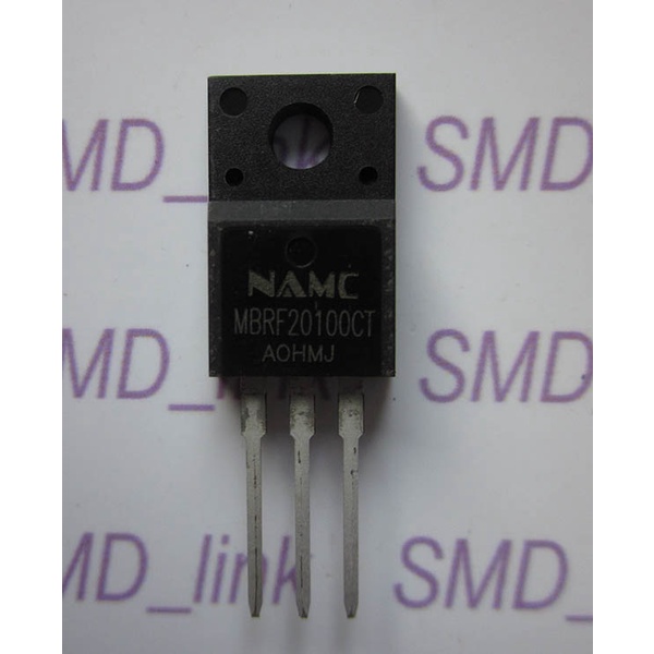 Diodo Schotky Mbrf20100ct 20a 100v | Cuotas sin interés