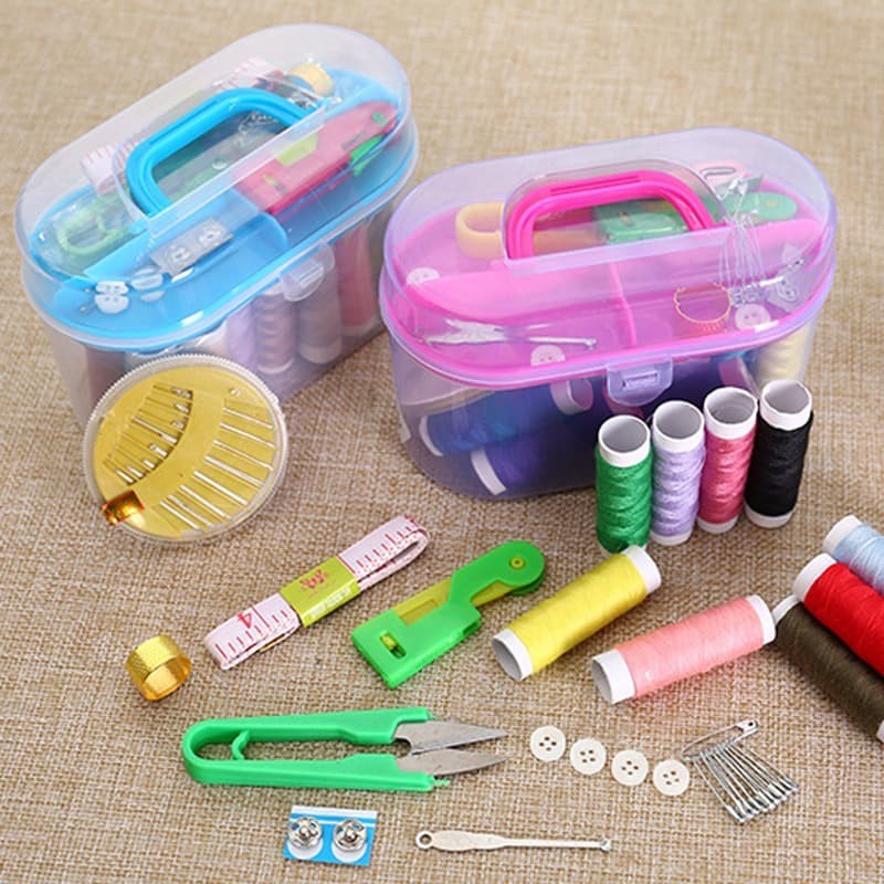 Jual Box Set Jahit Tangan Manual Mini / Peralatan Menjahit / Sewing