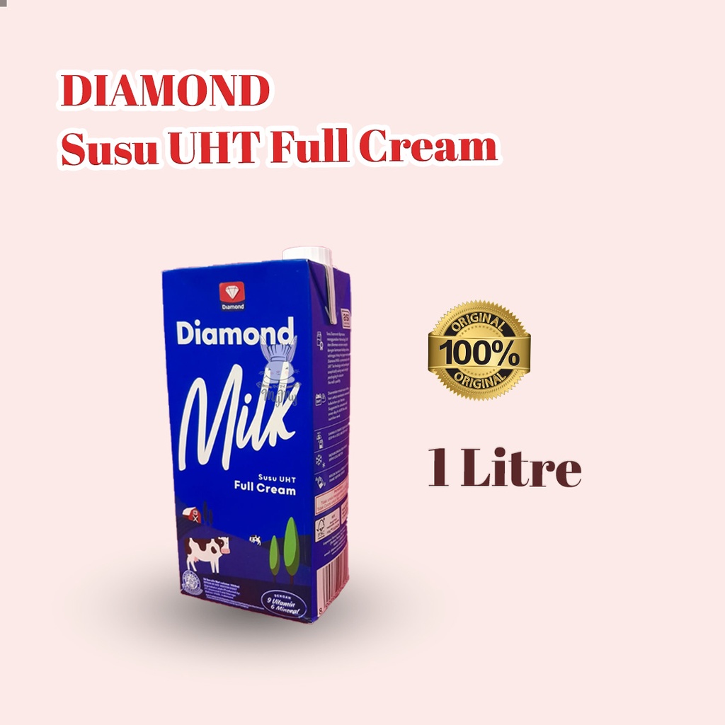 Jual DIAMOND SUSU UHT FULL CREAM 1 L | Shopee Indonesia