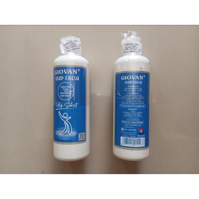 Jual GIOVAN Soap Fresh 240 Ml (ORIGINAL) | Shopee Indonesia