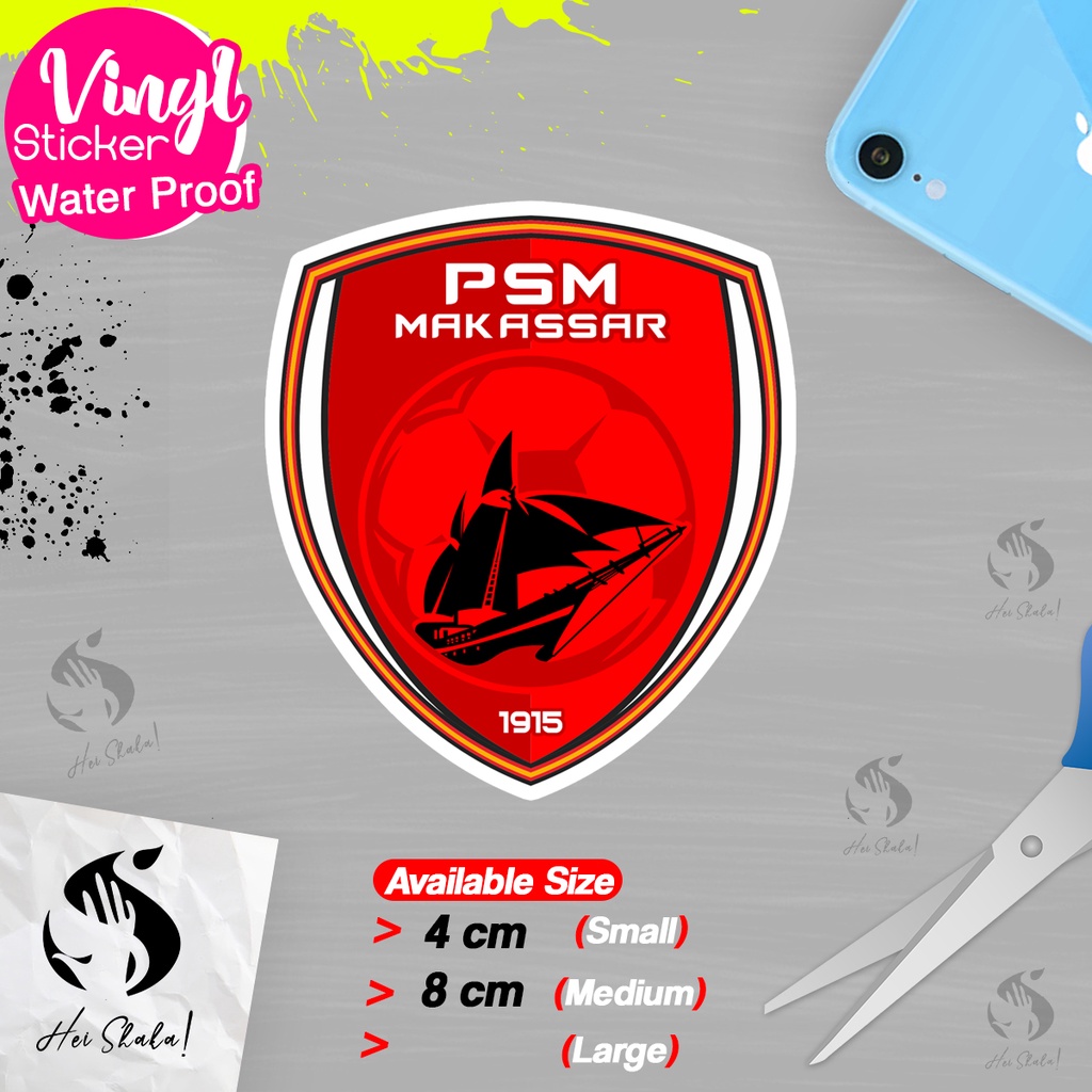 Jual Stiker PSM Makassar Liga Indonesia Sticker Sepak Bola Emblem Logo ...