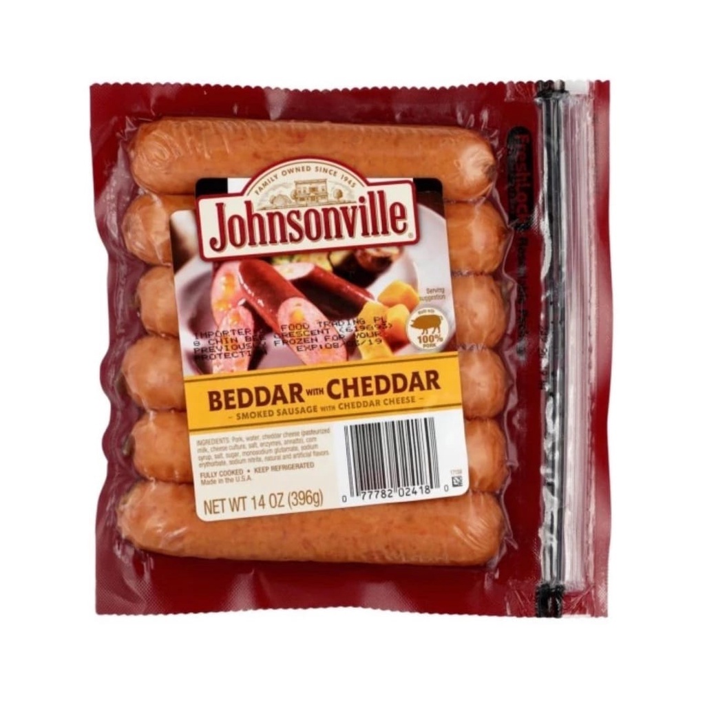 Jual Johnsonville Beddar with Cheddar / Sosis Premium / Premium Sausage