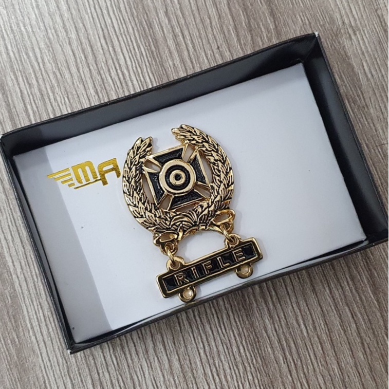 Jual Brevet Wing Rifle Gold Brivet Pin | Shopee Indonesia