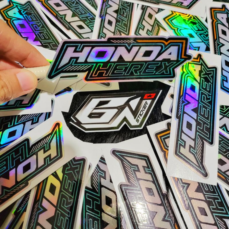 Jual stiker Viral sticker Honda Herex hologram | Shopee Indonesia