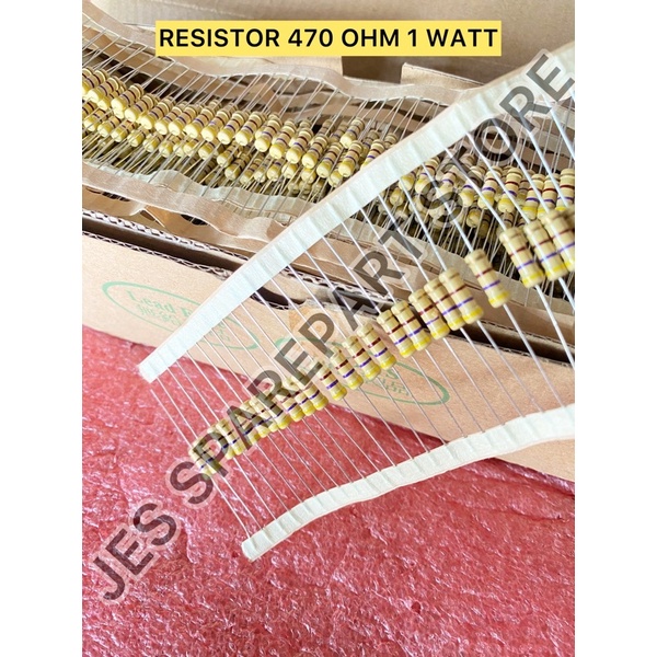 Jual RESISTOR 470 OHM 1 WATT | Shopee Indonesia