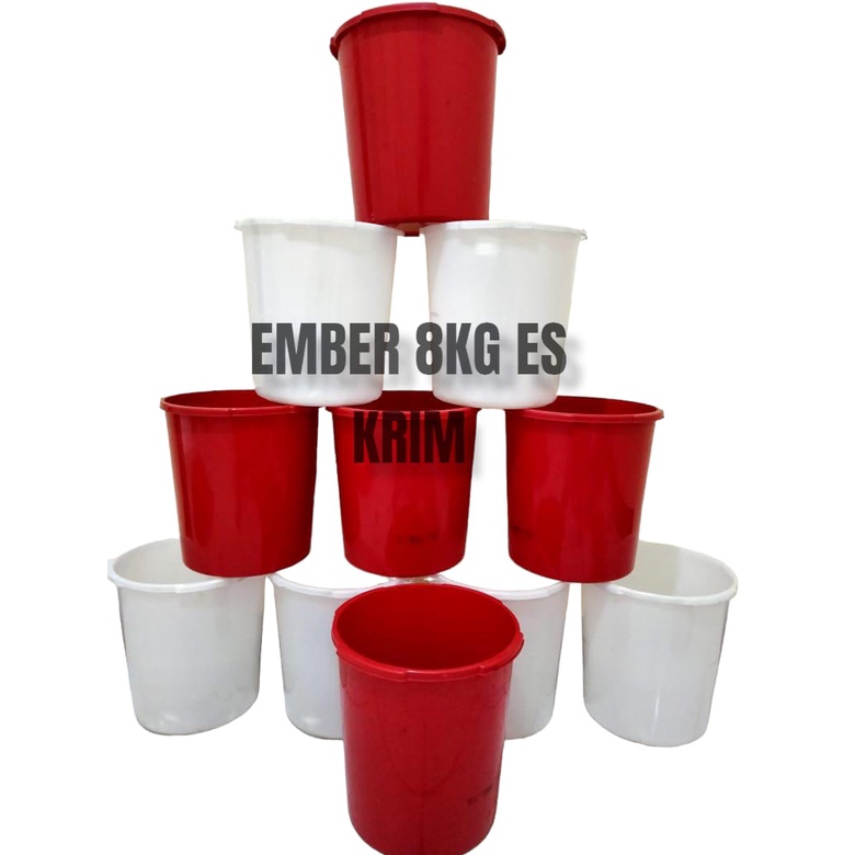 Jual Ember Plastik Bekas 8kg Pail Plastik 8kg Bekas Ember Es Krim Merah Shopee Indonesia 3485