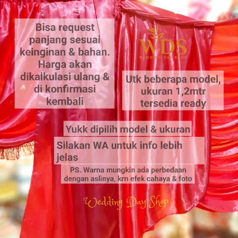 Jual WDS KAIN MERAH SANGJIT SIMPLE 1,2MTR / KAIN MERAH PINTU / KAIN ...