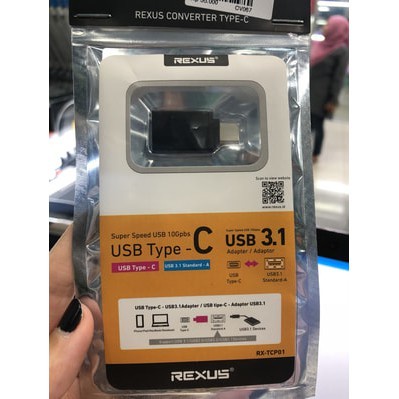 Jual CONVERTER REXUS TYPE-C TO USB RX-TCP01 | Shopee Indonesia