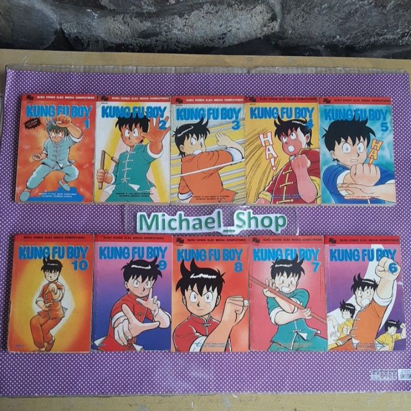 Jual Set Komik Kung Fu Boy Nomer 1 2 3 4 5 6 7 8 9 10 Kungfu Langka Takeshi Maekawa Shopee 6744