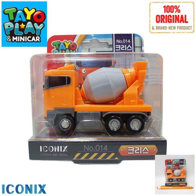 Jual Iconix Tayo The Little Bus Play Minicar Chris Cement Mixer Korean