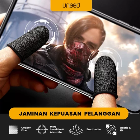 UNEED Gaming Finger Sleeve UGM101 sarung jari gaming copper fiber yang skin friendly