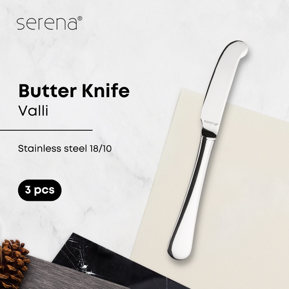 Jual Pisau Mentega Stainless Steel Serena Valli - B & B Knife 3 Pcs ...