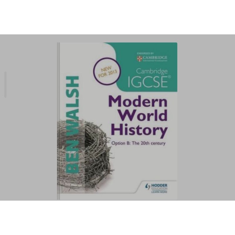 Jual Buku Cambridge IGCSE Modern World History: Option B: The 20th ...