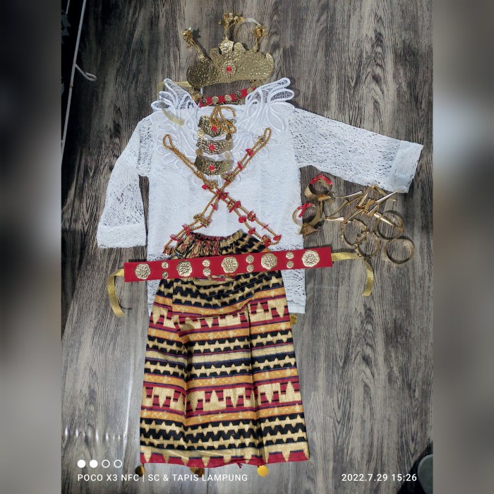 Jual Azaliamarket Set Pakaian Adat Nasional Perlengkapan Tari Nari
