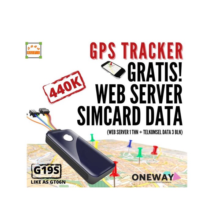 Jual GPS Tracker G19S Setara Concox GT06N + Gratis Server 1 Thn dan