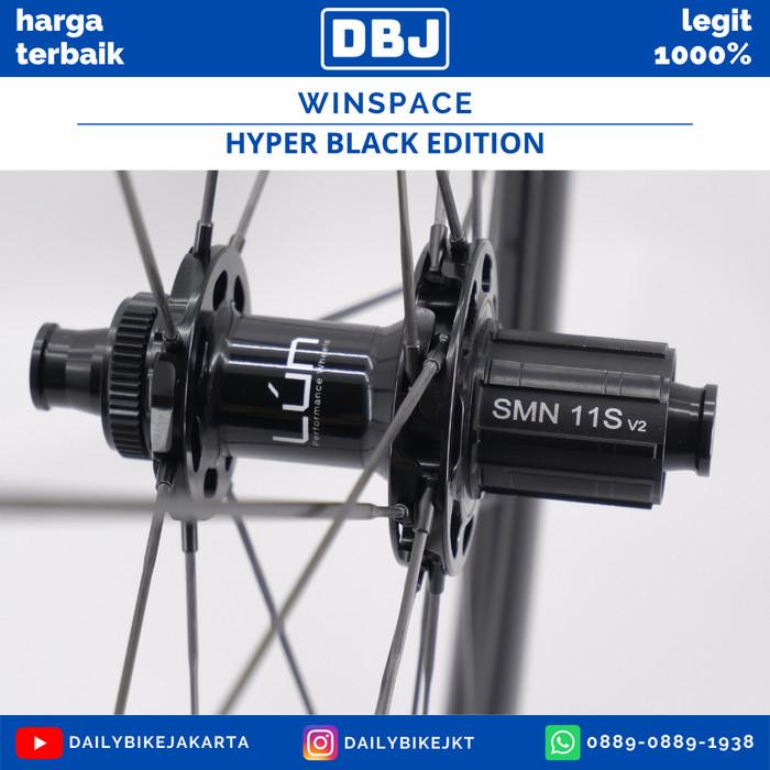 Jual Wheelset 700C Carbon Winspace Hyper Black Edition Ceramic Carbon ...