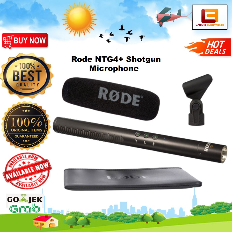 Jual Rode NTG4+ NTG-4+ NTG4 Plus Shotgun Microphone | Shopee Indonesia