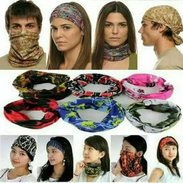 Jual masker baf bandana polos dan motif | Shopee Indonesia