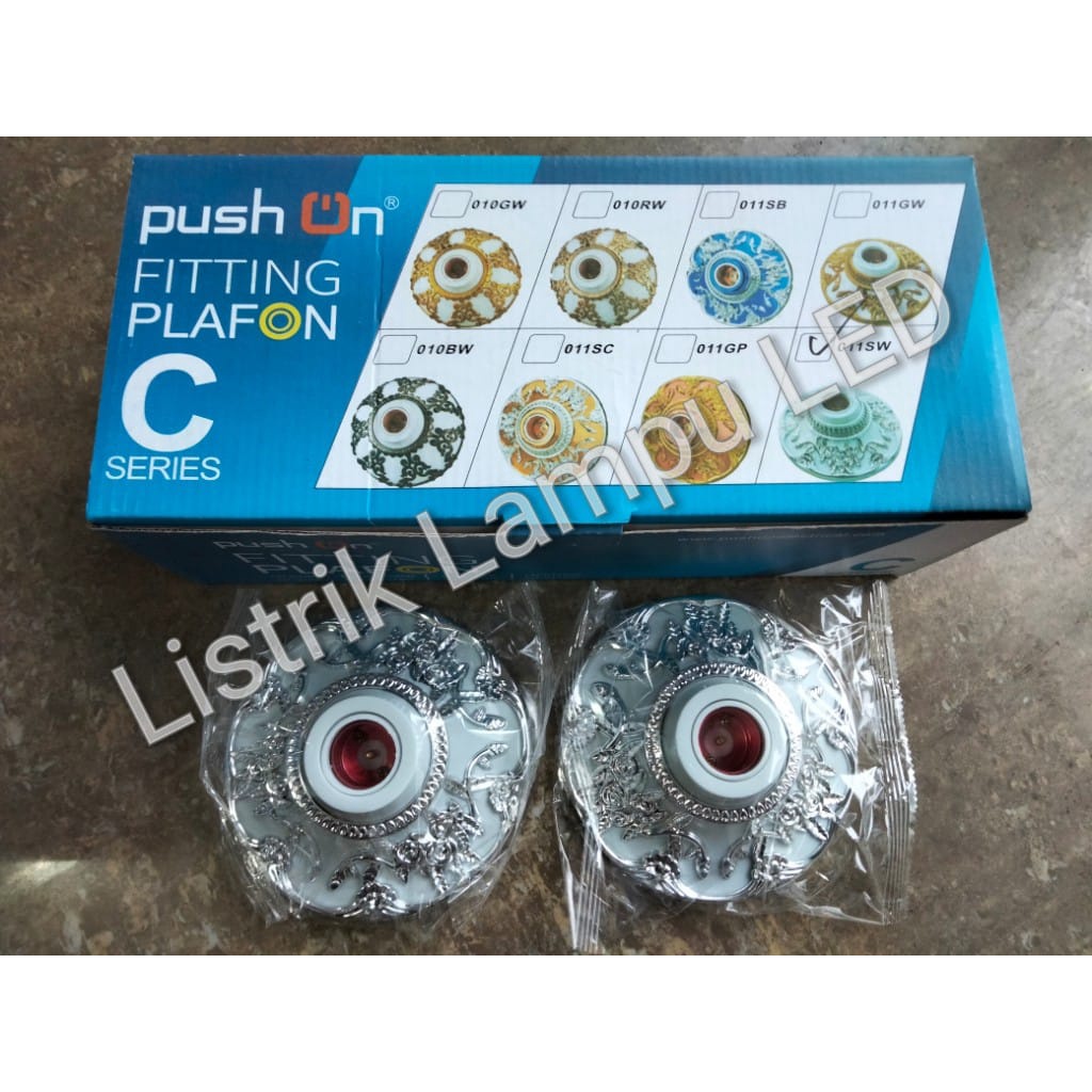 Jual Pushon Fitting Plafon Hias LH - 011SW | Shopee Indonesia