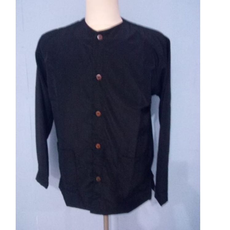 Jual Cuma disini--Atasan baju pangsi Hitam&putih/baju tradisional khas