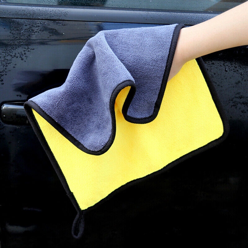 Car Wash Microfiber Towel Auto Cleaning Drying Cloth Hemming Super Absorbent